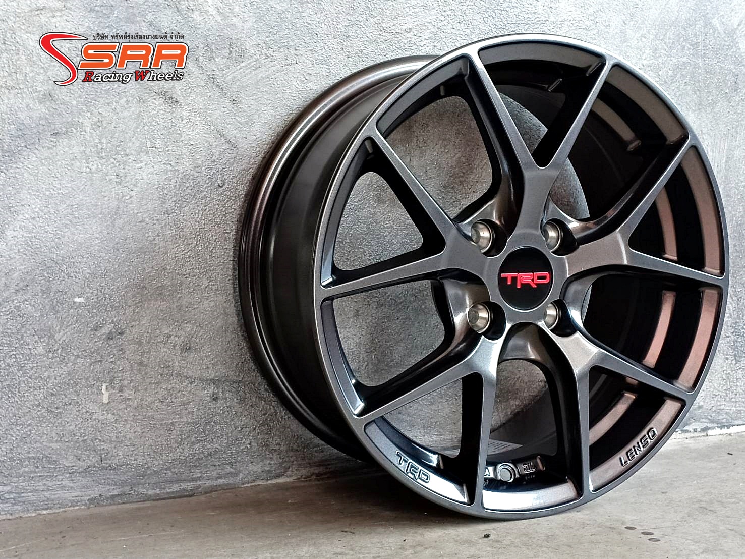 TRD TR6 ล้อแท้LENSO ขอบ15 4x100 HD สำหรับใส่รถTOYOTA