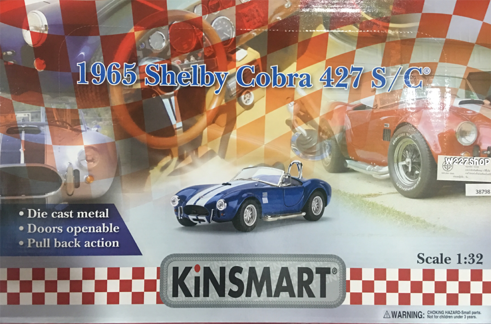 1965 Shelby Cobra 427 โมเดลรถเหล็ก (ปลีก-ส่ง)