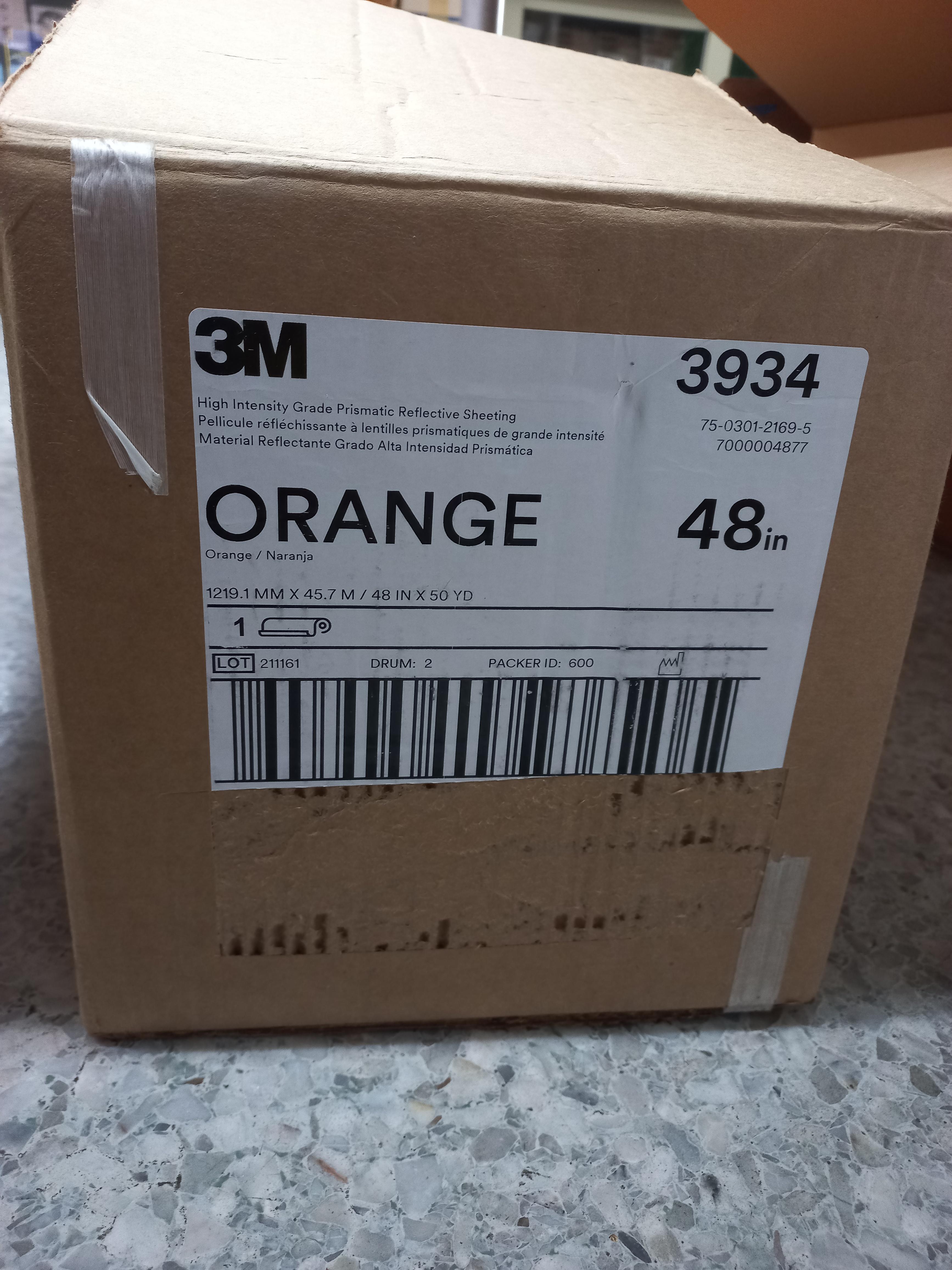 สติ๊กเกอร์ สะท้อนแสง 3M แท้ หน้ากว้าง 48 นิ้ว X 45.72 เมตร เกรด HIP High Intensity Prismatic HIGH งานจราจร