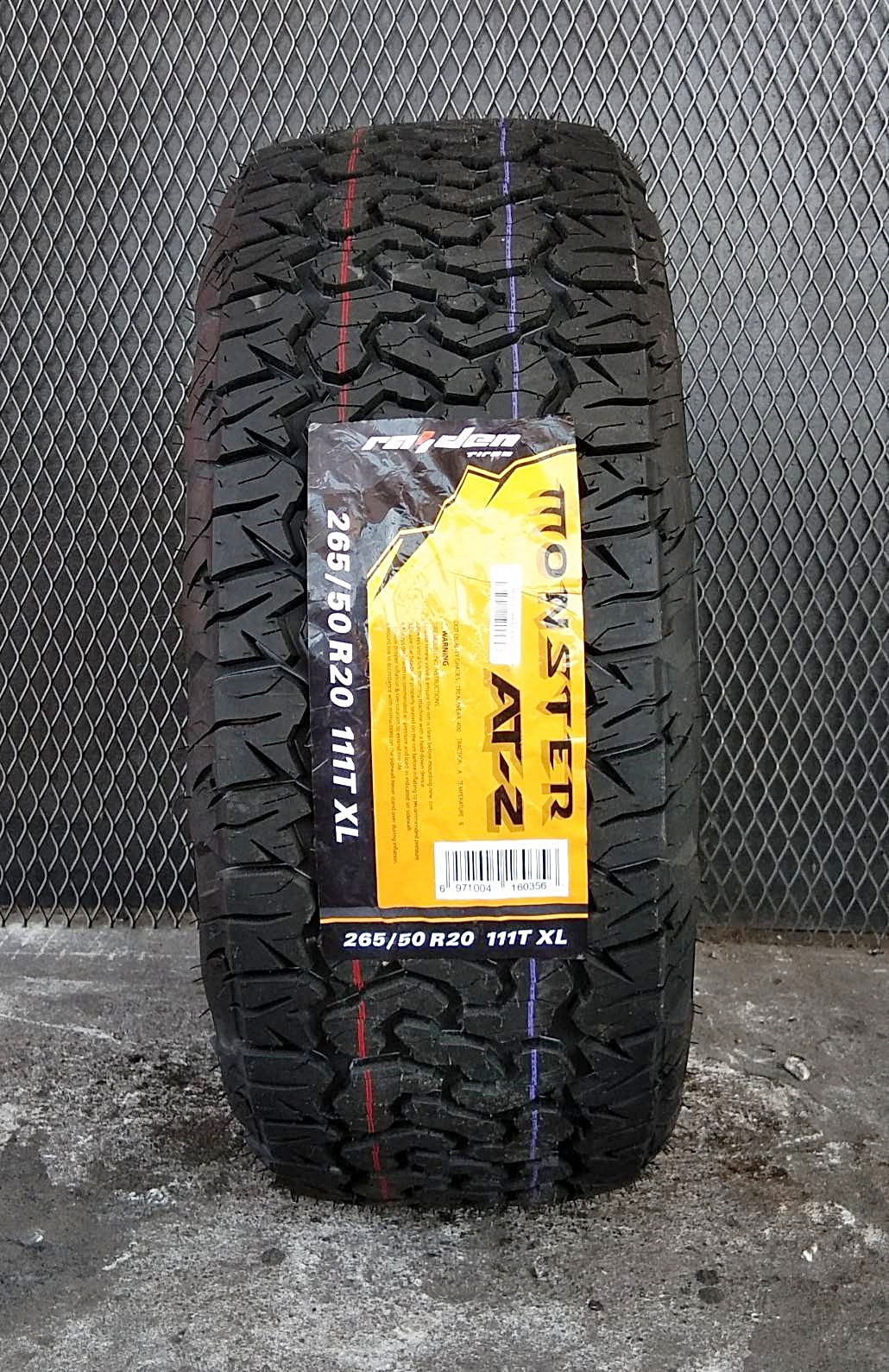 RAIDEN MONSTER AT-2 265/50R20 ยางใหม่ปี19 ลดราคาพิเศษ