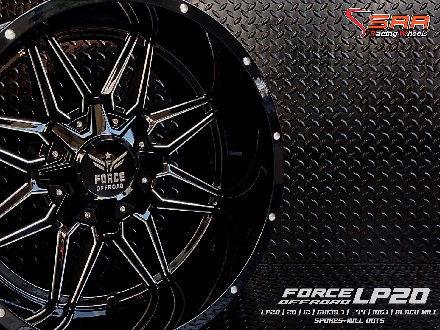 OASIS LP20 ขอบ20x12 6H139.7 ET-44 ราคาพิเศษพร้อมติดตั้ง