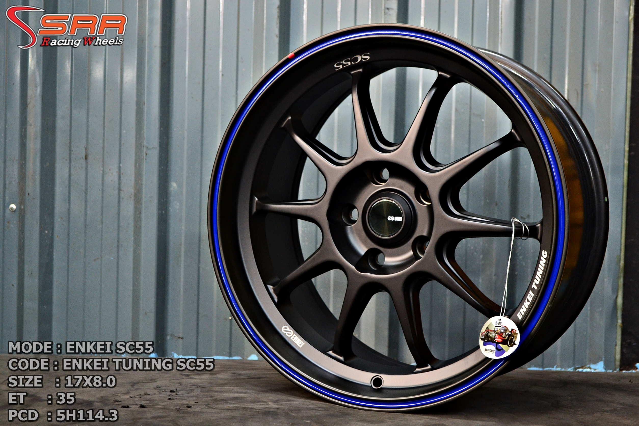 ENKEI TUNING SC55 ขอบ17 นิ้ว 5x114.3 MBQR2BLK_A