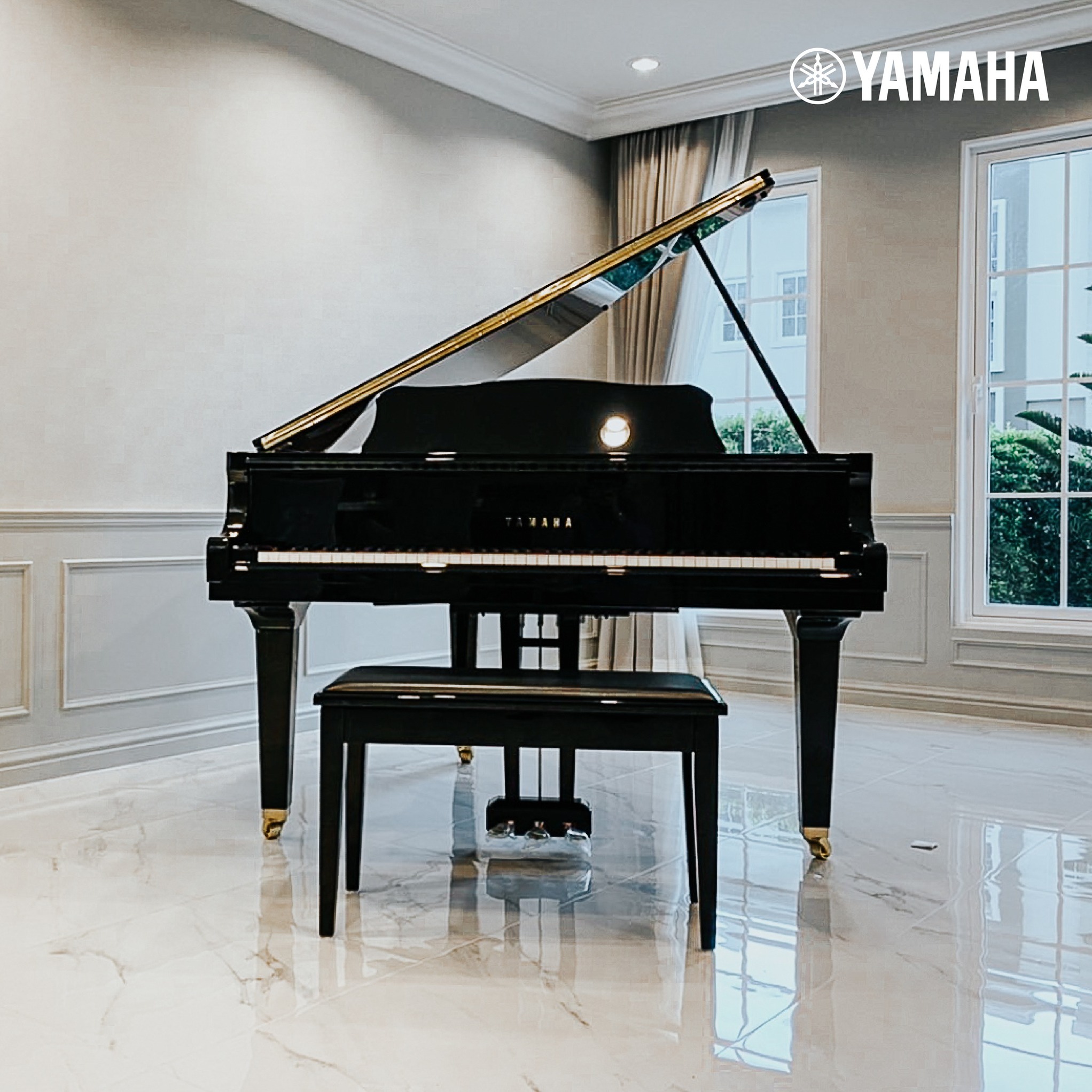 Yamaha Piano เบบี้แกรนด์เปียโน GB1K PE Grand Piano
