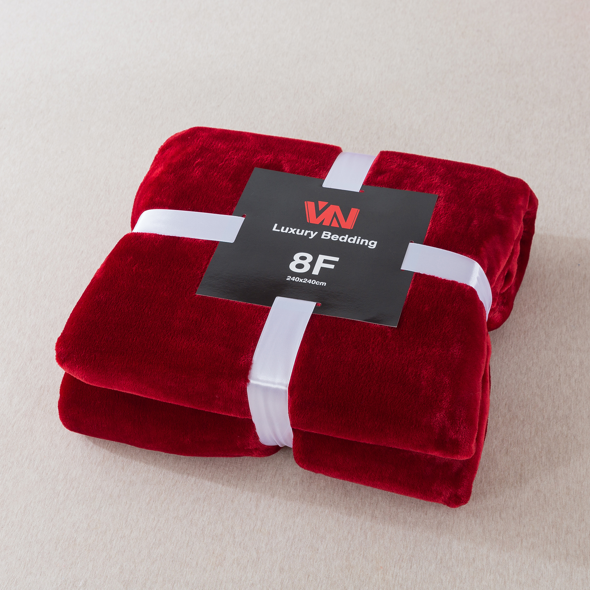 ผ้าห่มนาโน 8 ฟุตพรีเมี่ยมของแท้งานป้าย VN (12ผืนคละสี)