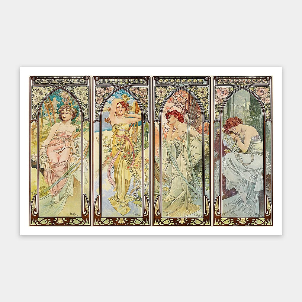 Pintoo - The Times of The Day by Alphonse Mucha 1000 pcs.