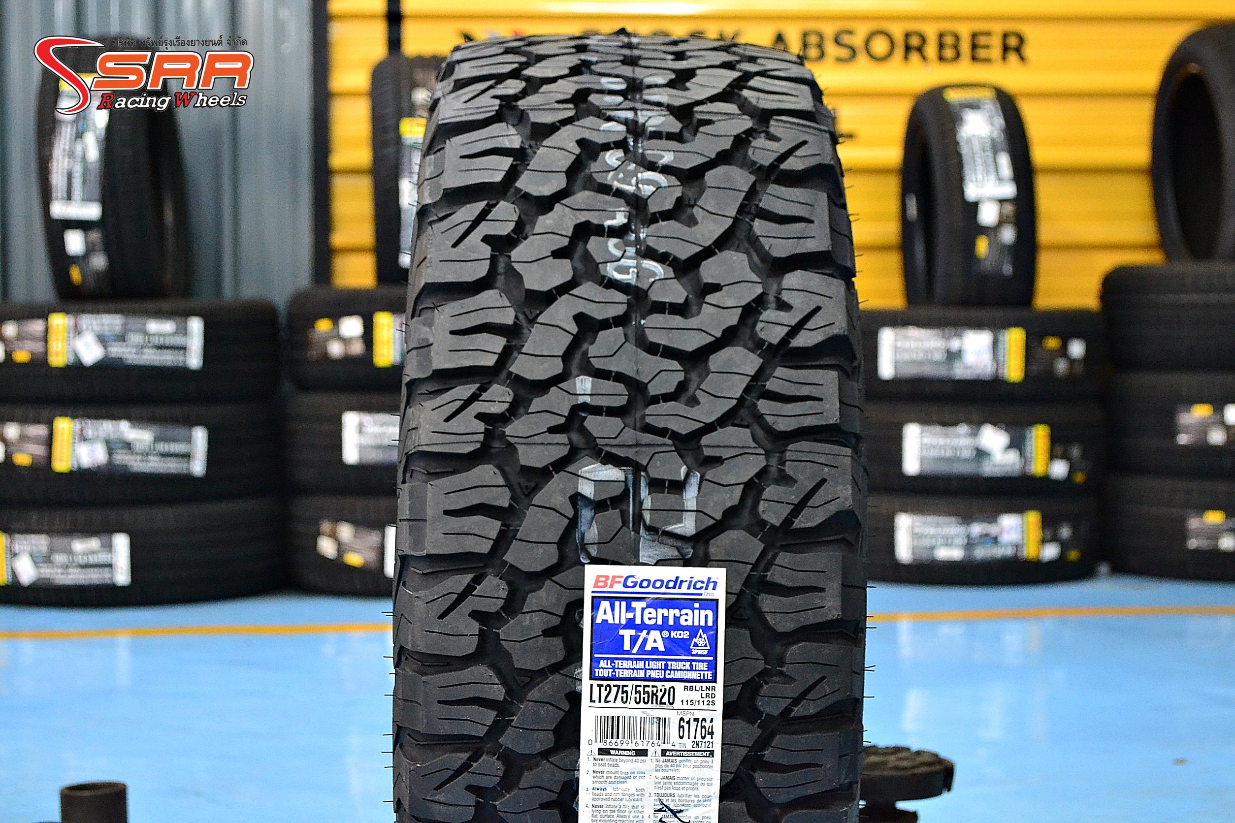 BFGoodrich KO2 275/55R20 ยางU.S.A. ยางใหม่ปี19 ลดราคาพิเศษ