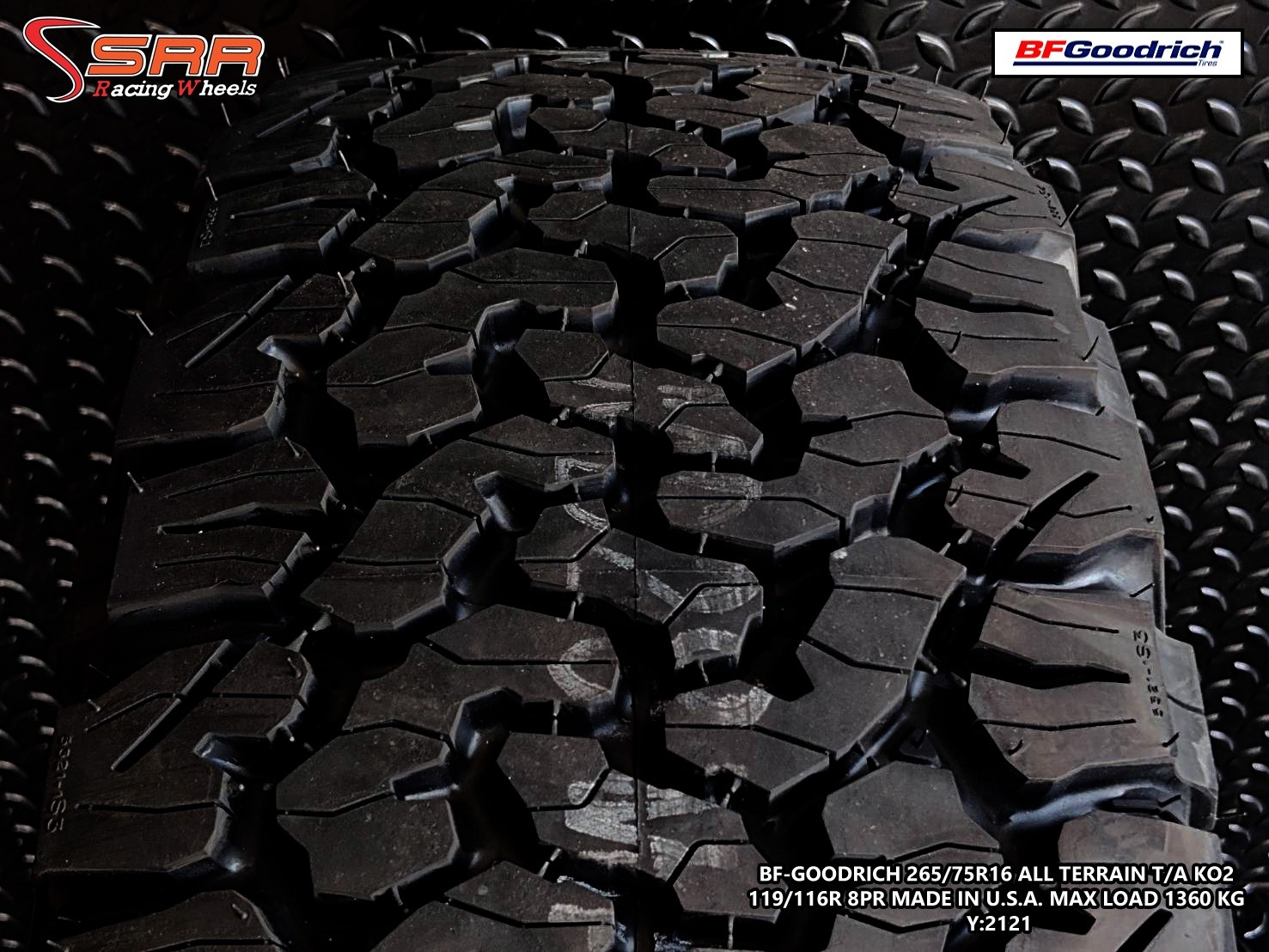 BFGoodrich All Terrain T/A KO2 265/75R16 ยางใหม่ปี2021 U.S.A.