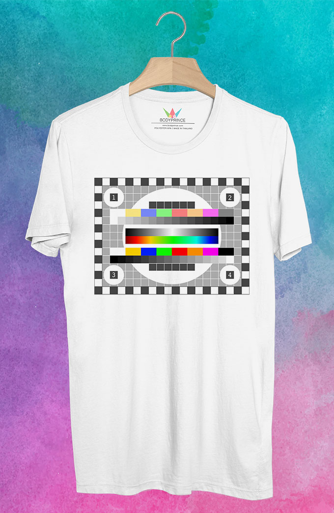 BP43 เสื้อยืด Pattern TV #2