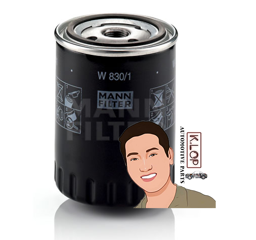 W830/1 กรองน้ำมันเครื่อง VW CARAVELL T4, PASSAT 3A2,GOLF 3 (1H1) : MANN-FILTER แท้นำเข้ายุโรป