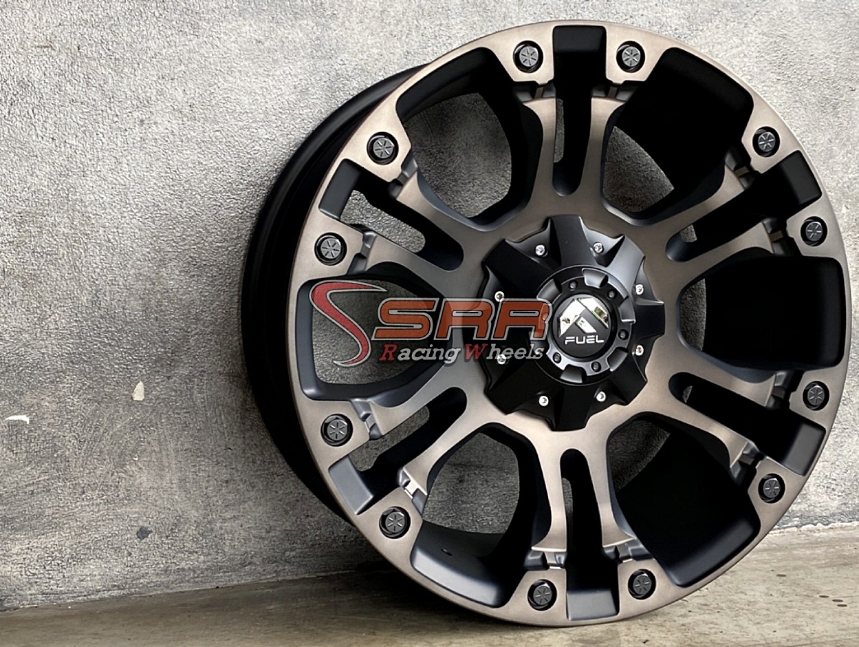 FUEL VAPOR 20x9 6x135/6x139.7 ET+20 MATTE BLACK MACHINED/TINT CLEAR
