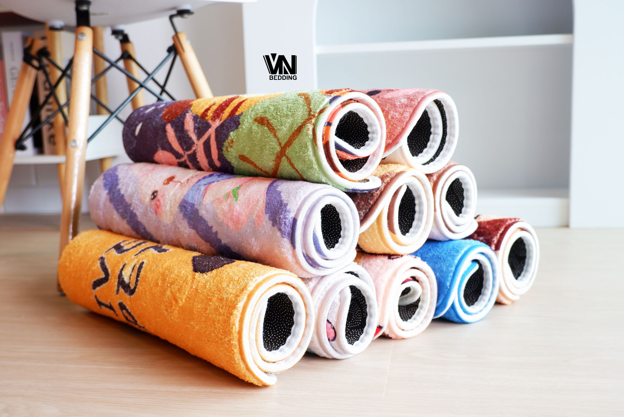 พรมเช็ดเท้านาโนลายการ์ตูน (10ผืน)