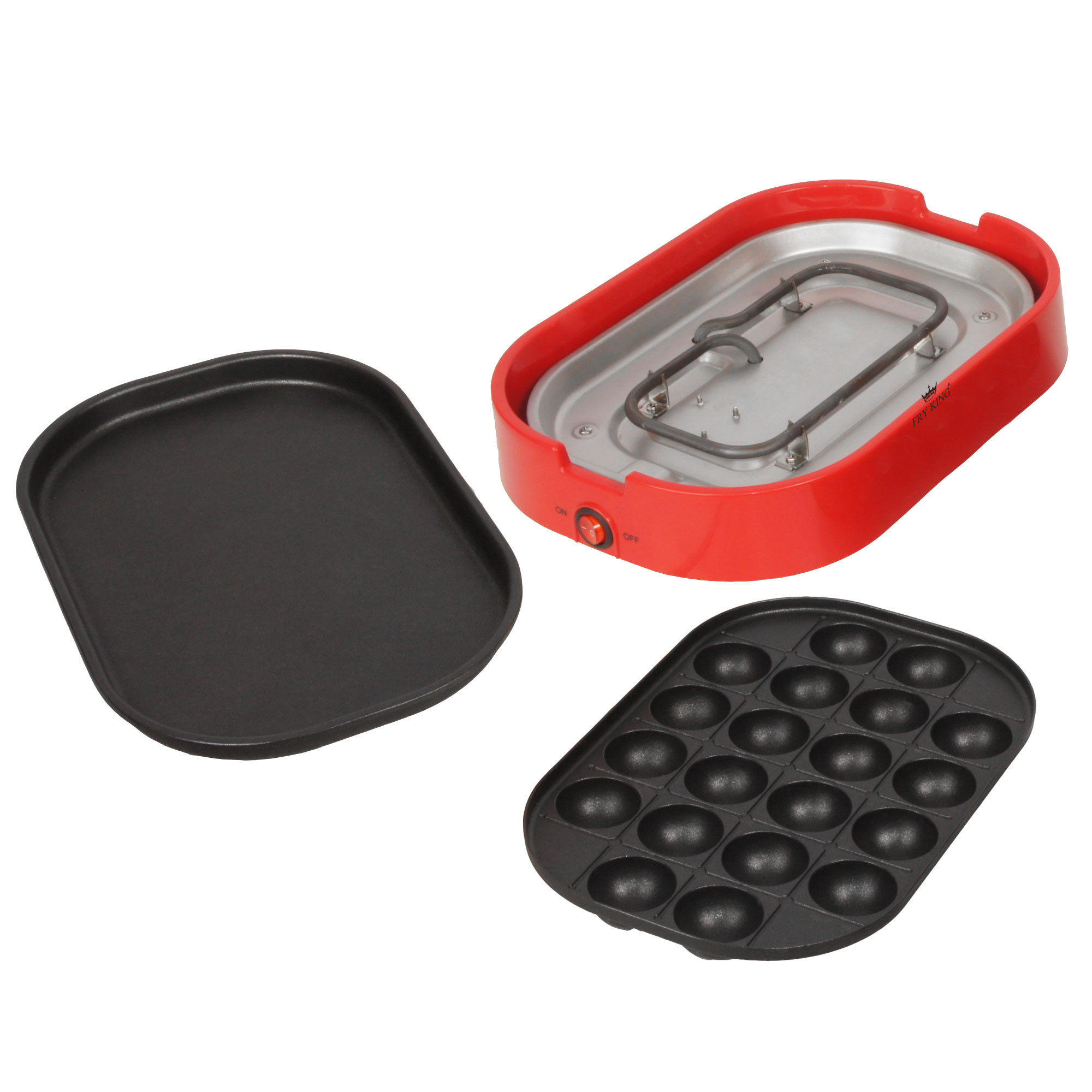 FRY KING เครื่องทำทาโกะยากิ (20 หลุม) แถมถาดเทปันยากิ รุ่น FR-C14