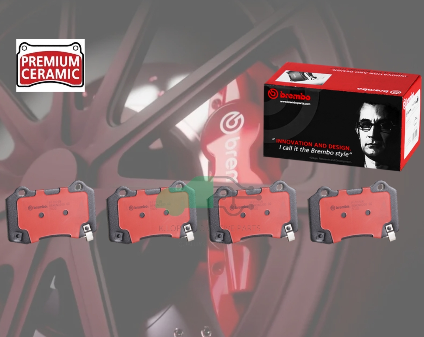 P11 024N ผ้าเบรกหลัง (แท้ BREMBO รุ่น Ceramic) Chevrolet Camaro 3.6/6.2 2009-2015
