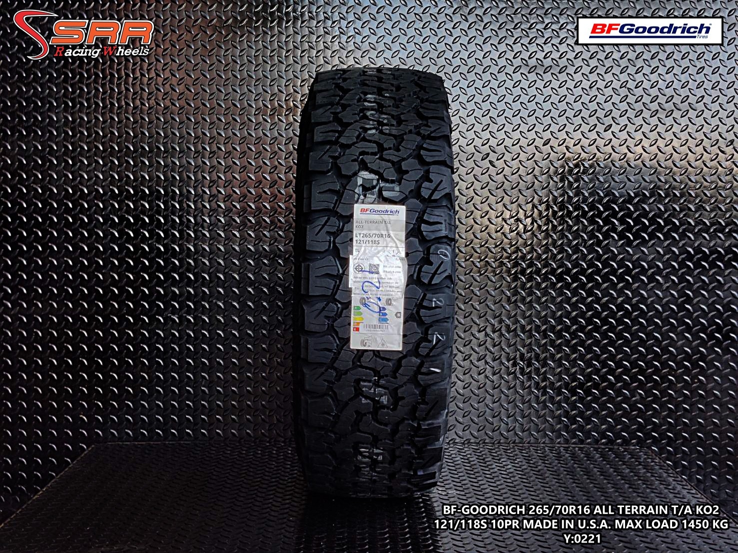 BFGoodrich All Terrain T/A KO2 265/70R16 ยางใหม่ปี2021 U.S.A.