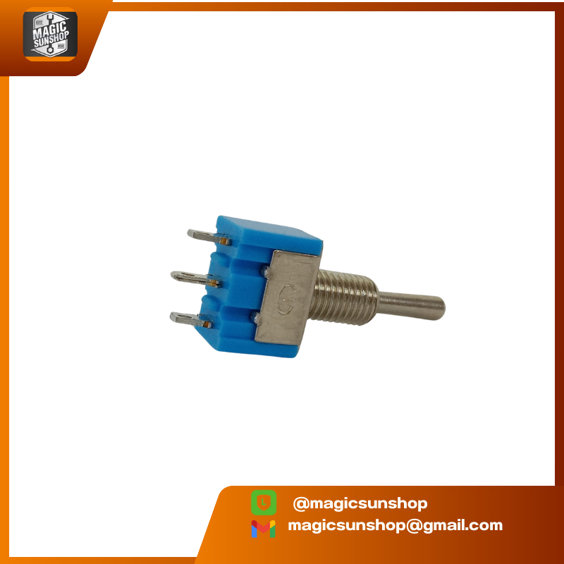 สวิตซ์โยก 3 ทาง (ON-OFF-ON) 3 ขา 6A 125VAC MTS-103 13x8x10mm