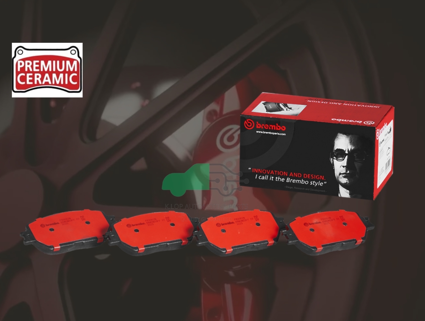 P83 062N ผ้าเบรกหน้า (แท้ BREMBO รุ่น Ceramic) CAMRY ACV30 (2.0 2.4)/WISH (2.0), ALPHARD ANH10 ปี02/LEXUS ES300 (3.0) VVTi 24V
