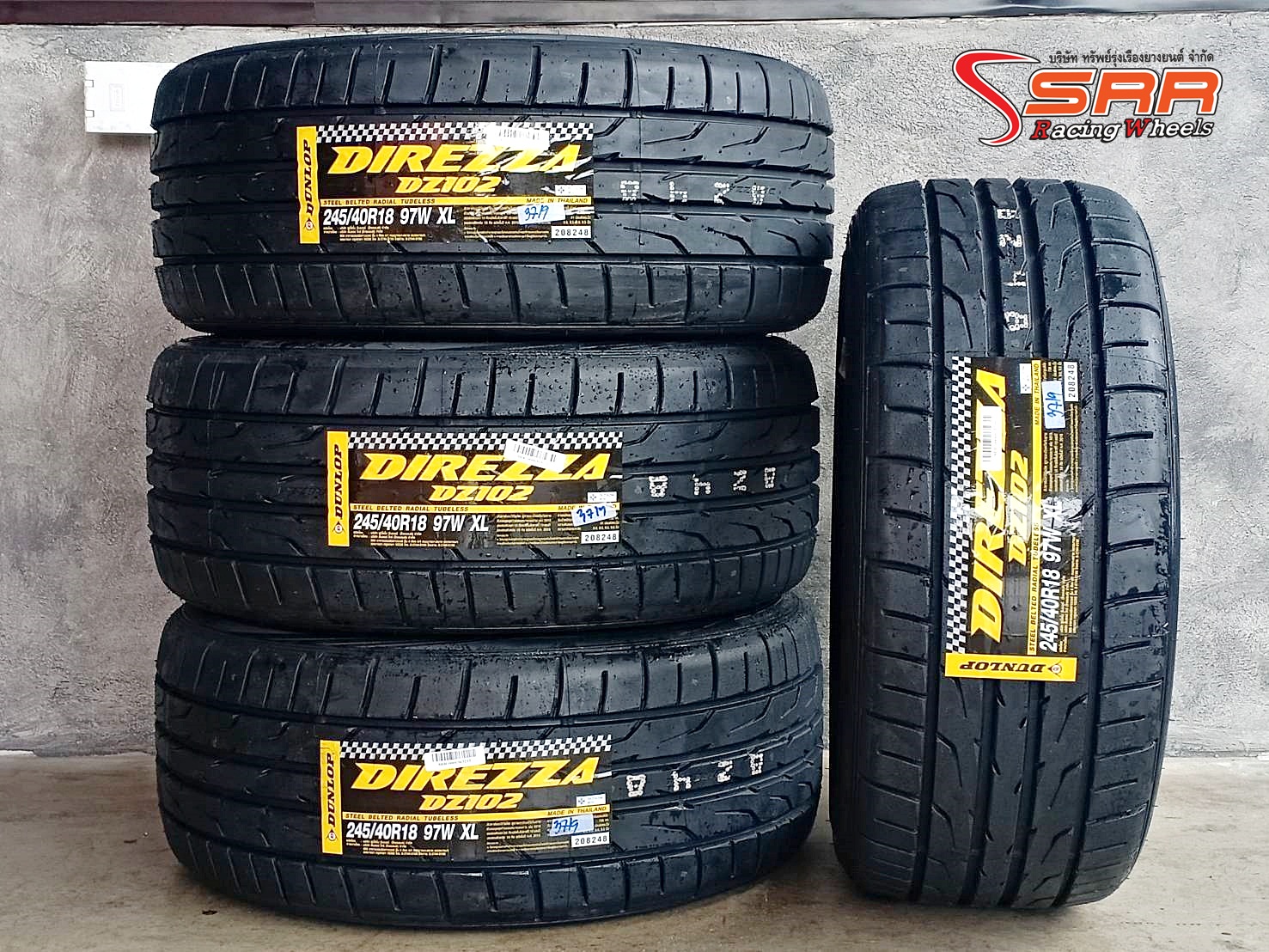 DUNLOP DZ102 245/40R18 ยางใหม่ปี19 เส้นละ 5,000 บาท