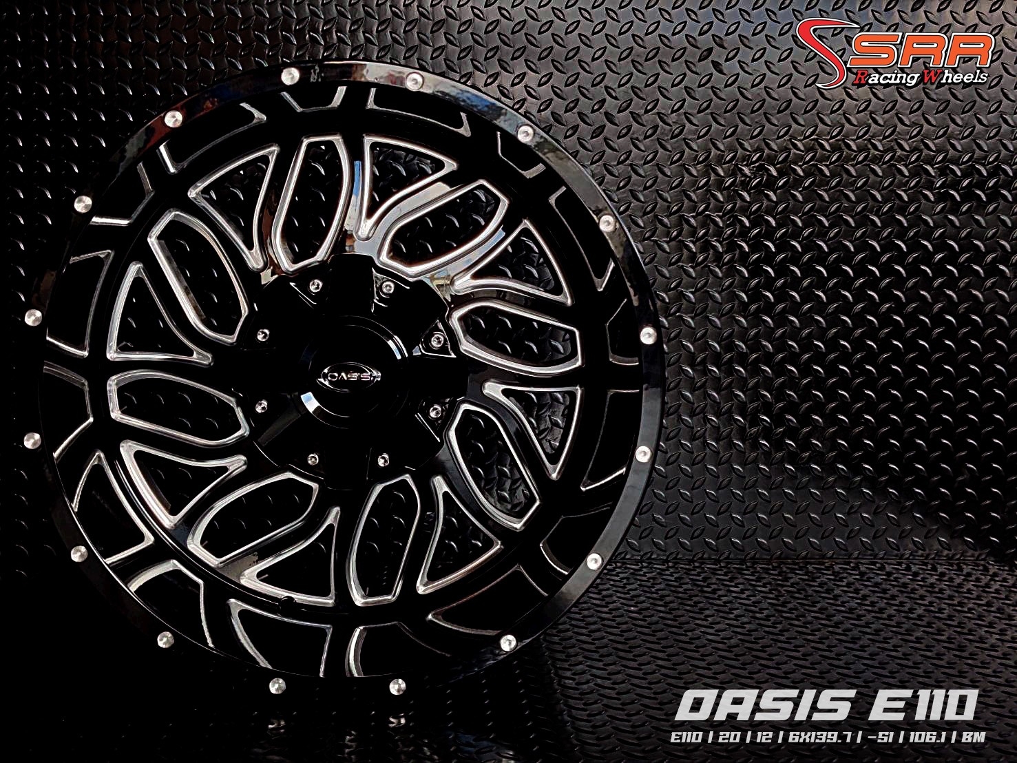 OASIS E110 ขอบ20x12 6H139.7 ET-51 BM ราคาพิเศษ