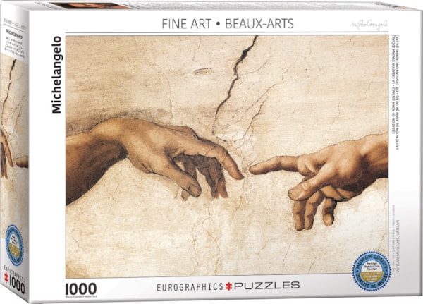 Eurographics - Creation of Adam (Detail) by Michelangelo (Non-Pattern) 1000 pcs.