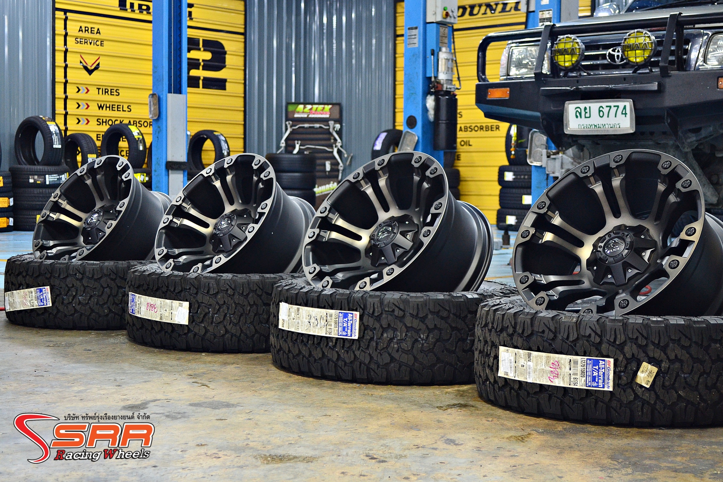 FUEL-VAPOR D569 ขอบ20 ET-18 MATTE BLACK MACHINED/TINT CLEAR