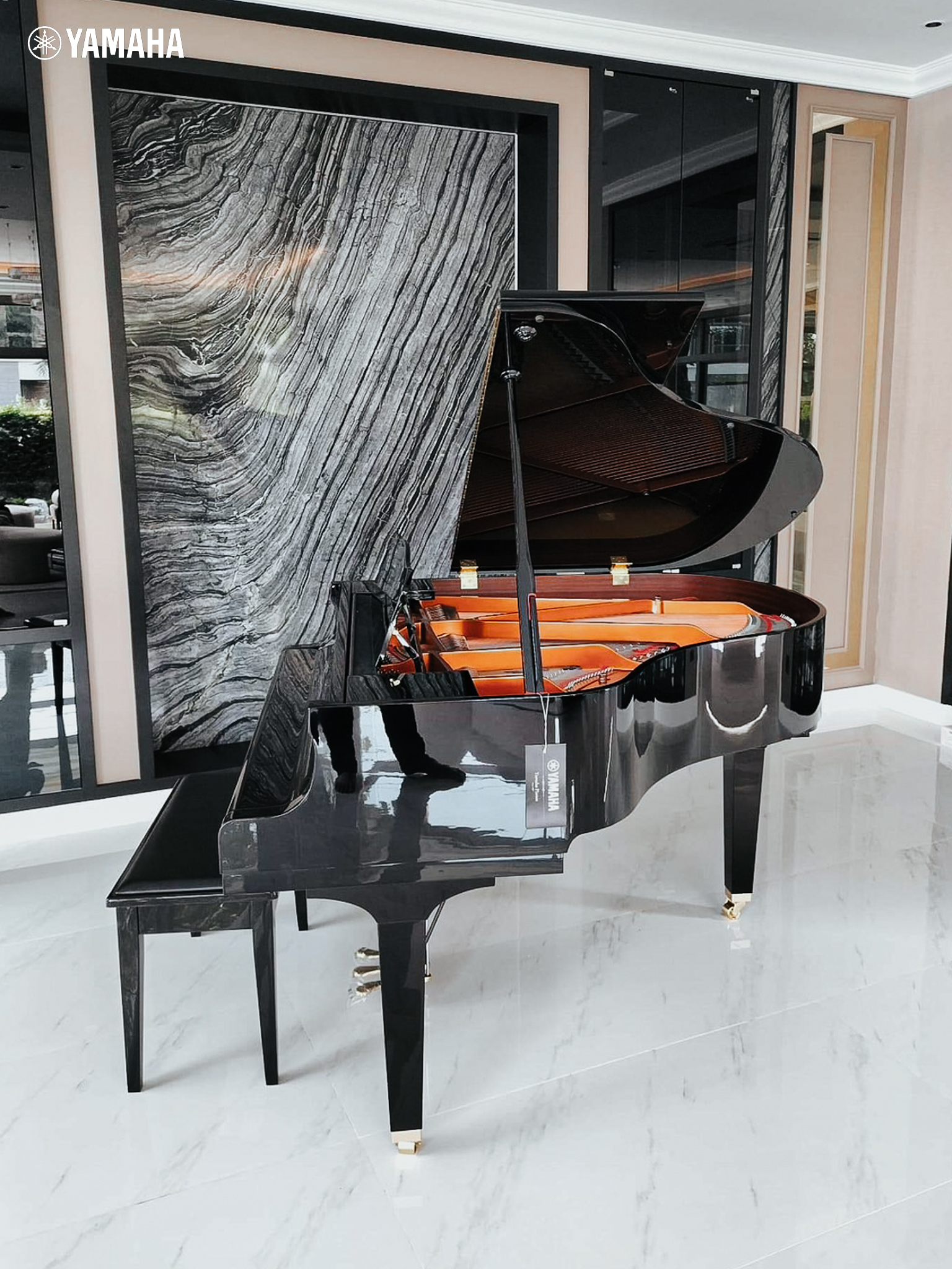 Yamaha Piano เบบี้แกรนด์เปียโน GB1K PE Grand Piano