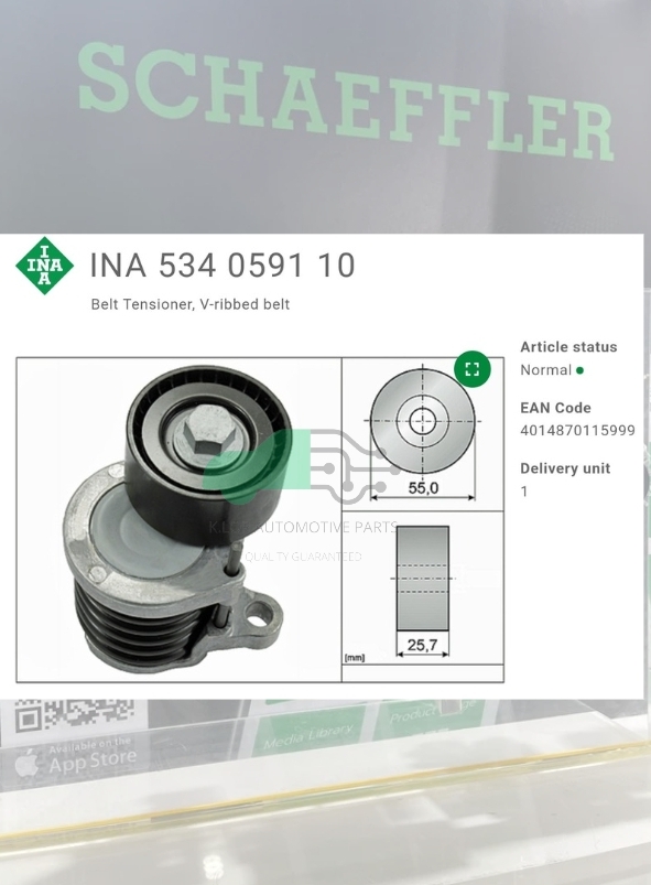 ชุดตั้งสายพาน(INA) : BENZ OM651 W205 X253 W222