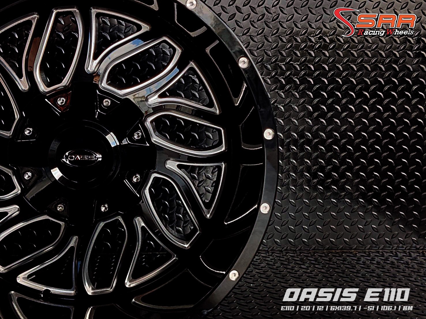 OASIS E110 ขอบ20x12 6H139.7 ET-51 BM ราคาพิเศษ