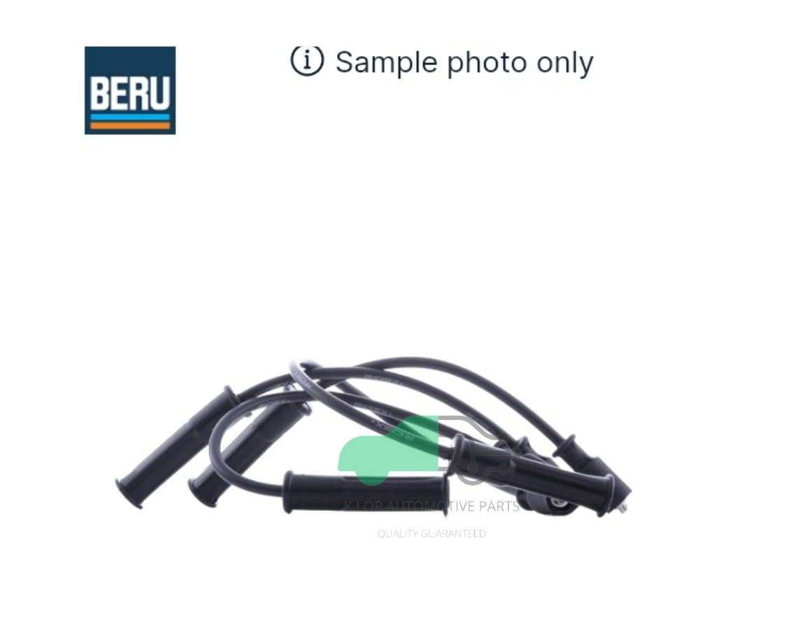 สายหัวเทียน BENZ M102 W201 190E/230E ยี่ห้อ BERU (1 คัน ใช้ 1 ชุด )