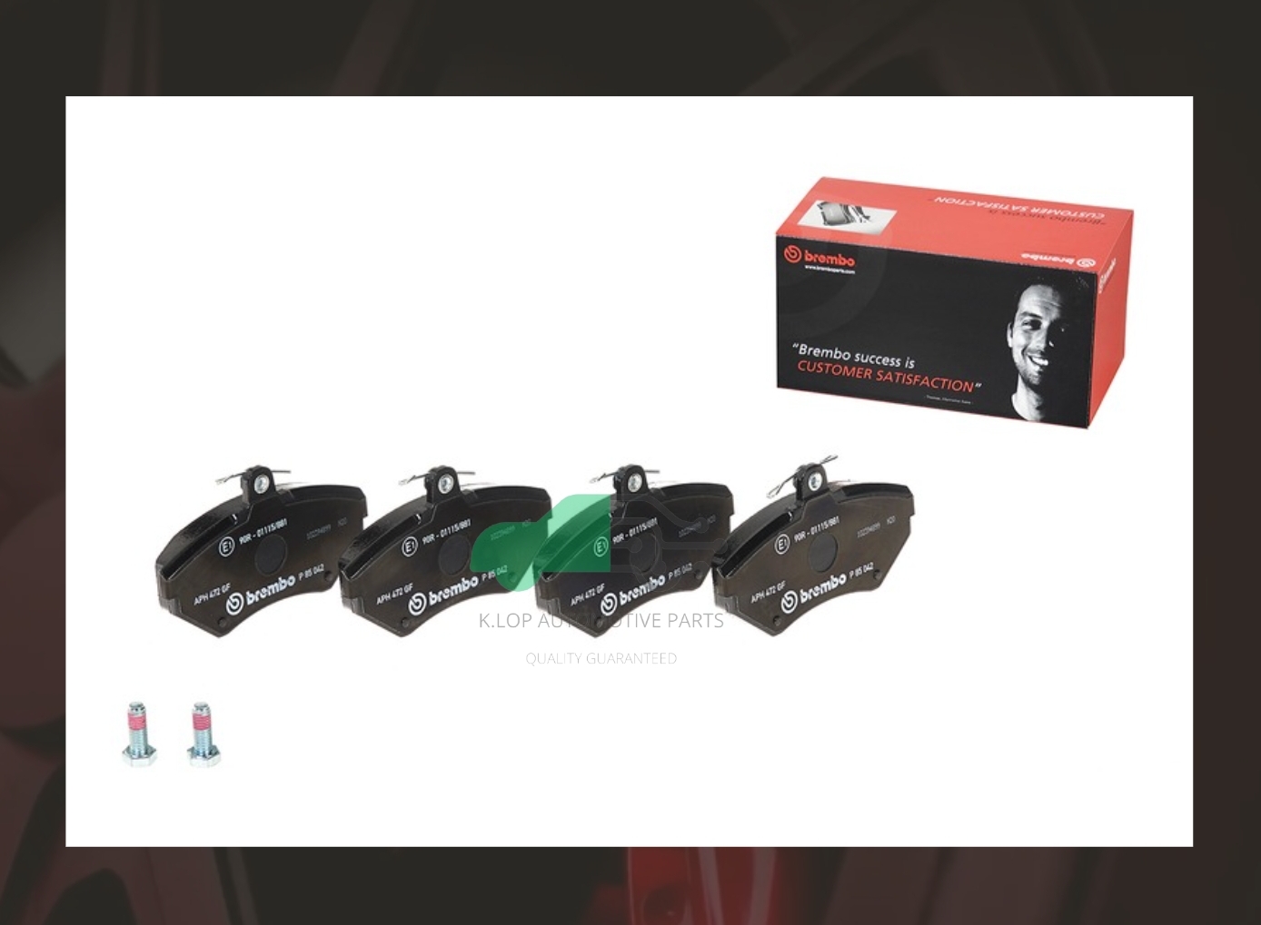 P85 042B ผ้าเบรกหน้า แท้ BREMBO รุ่น BLACK : VW Passat 3B2 (1.8) 98-05/Audi A4 B5 (1.8)