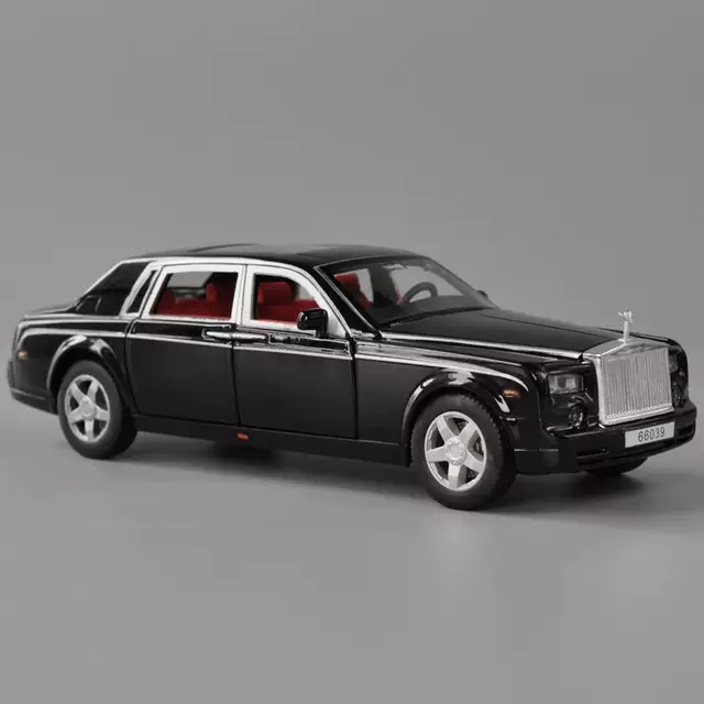 โมเดลรถเหล็ก โรสรอยด์ Rolls-Royce Phantom scale 1:32 มีเสียง มีไฟ (ปลีก-ส่ง)