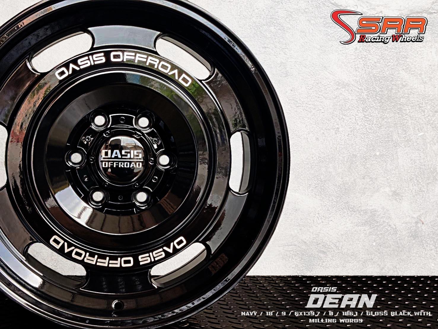 OASIS DEAN NAVY ขอบ18 6x139.7 ET0 Gloss Black ราคาพิเศษ