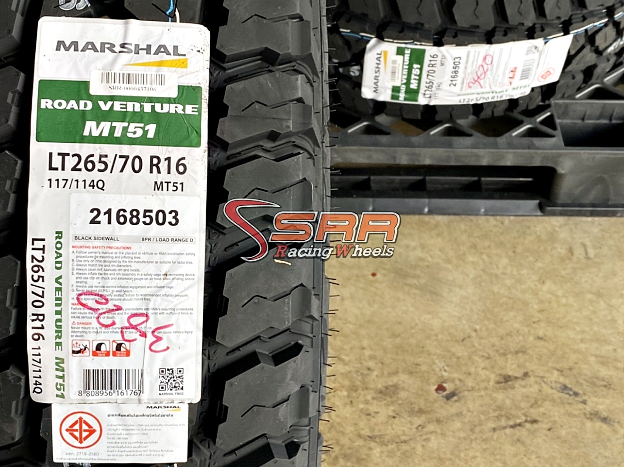 MARSHAL ROAD VENTURE MT51 265/70R16 ยางใหม่มัดเทอร์เรน ราคาพิเศษ