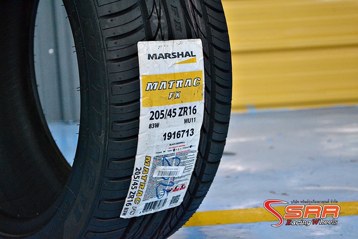 MARSHAL MU11 205/45ZR16 ปี15 เส้นละ 1,250 บาท