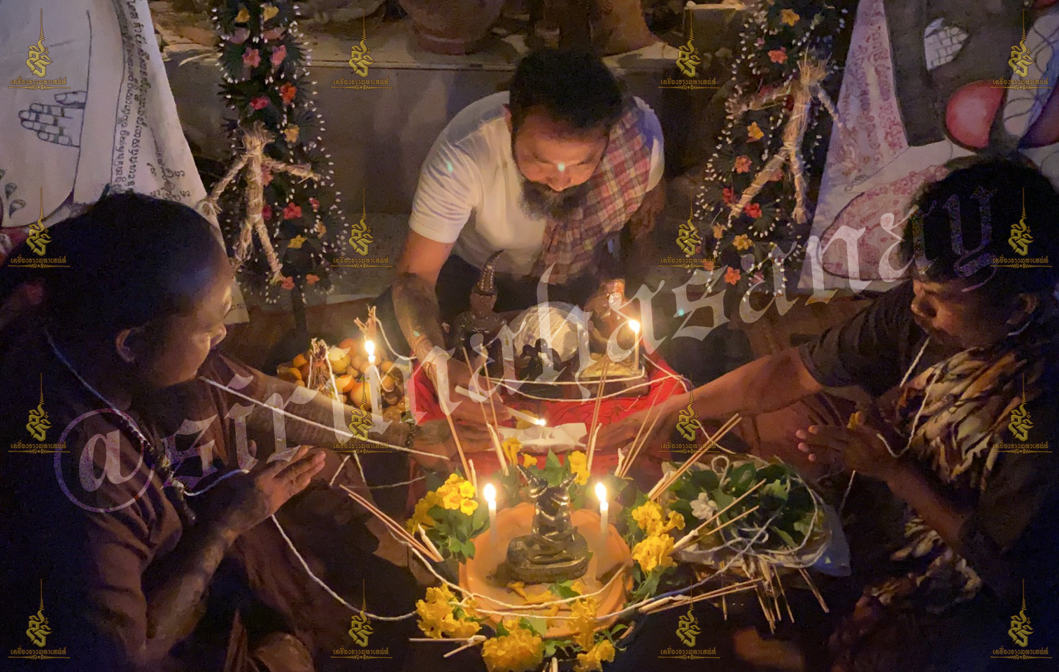 พิธี เสกหมู่รวมวิชา เขมร อิสลาม ธรรมบันลุ