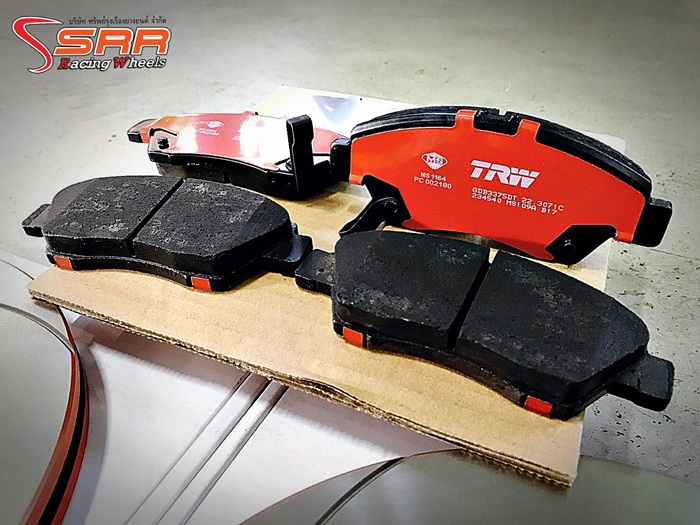 จานดิสก์เบรกและผ้าเบรก TRW สำหรับรถยนต์ทุกรุ่น ทั้งรถญี่ปุ่น-รถยุโรป