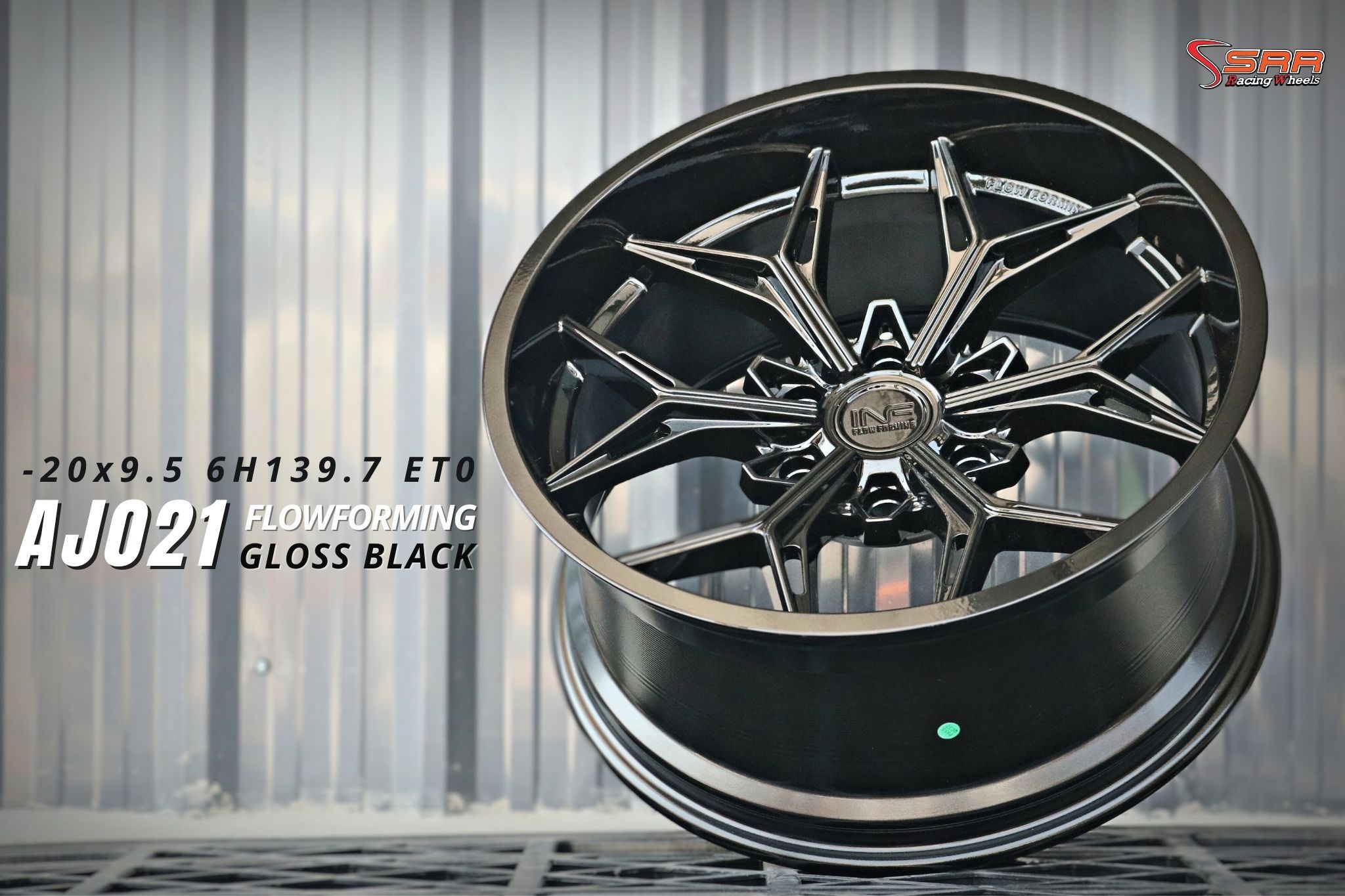 INFERNO AJ021 ขอบ20 6x139.7 ET0 GLOSS BLACK