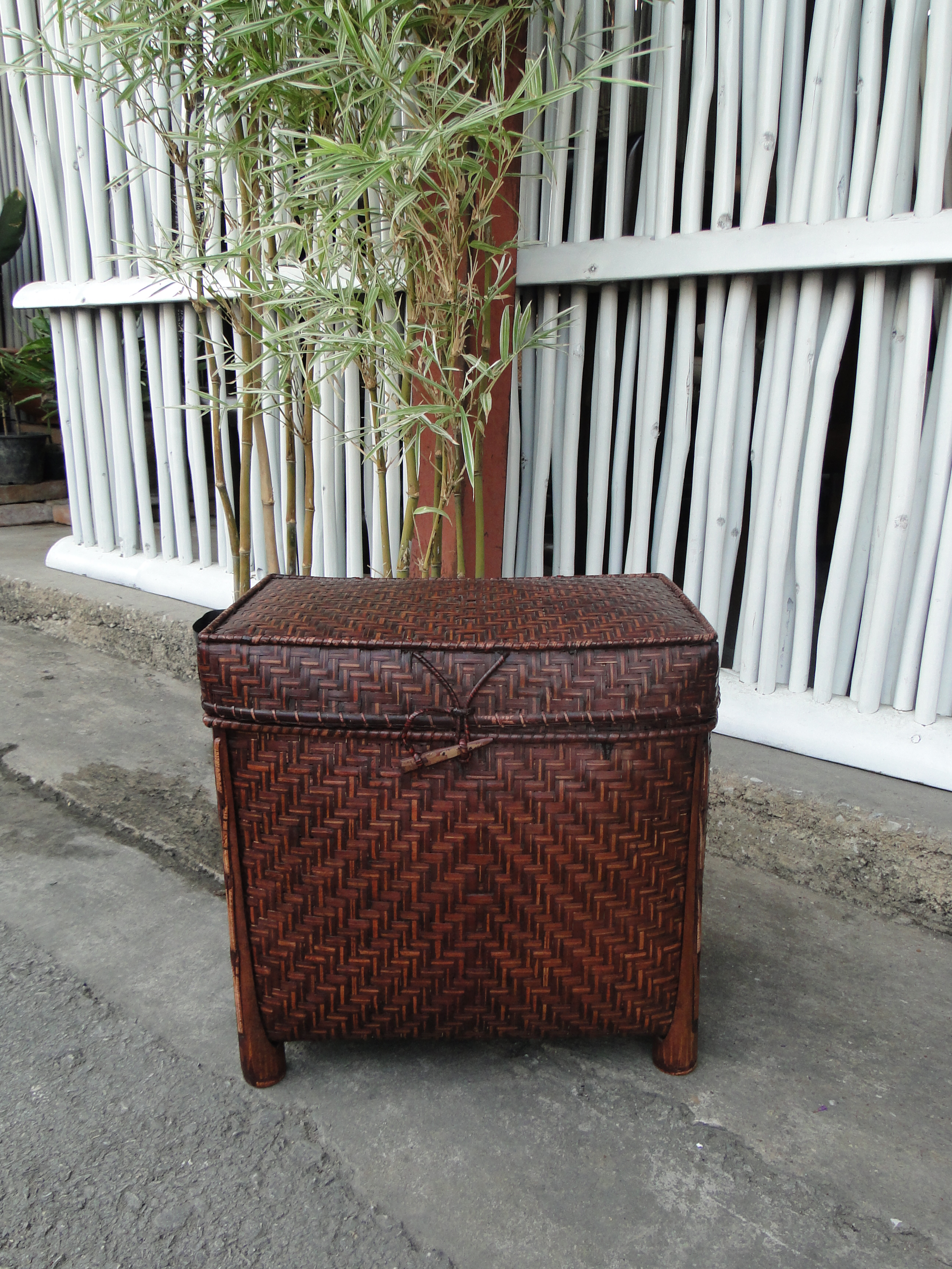 หีบจักสาน สามใบชุด