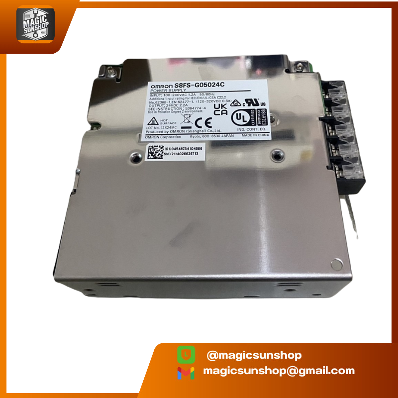 927886 POWER SUPPLY S8FS-G05024C OMRON 50W 2.2A 24VDC