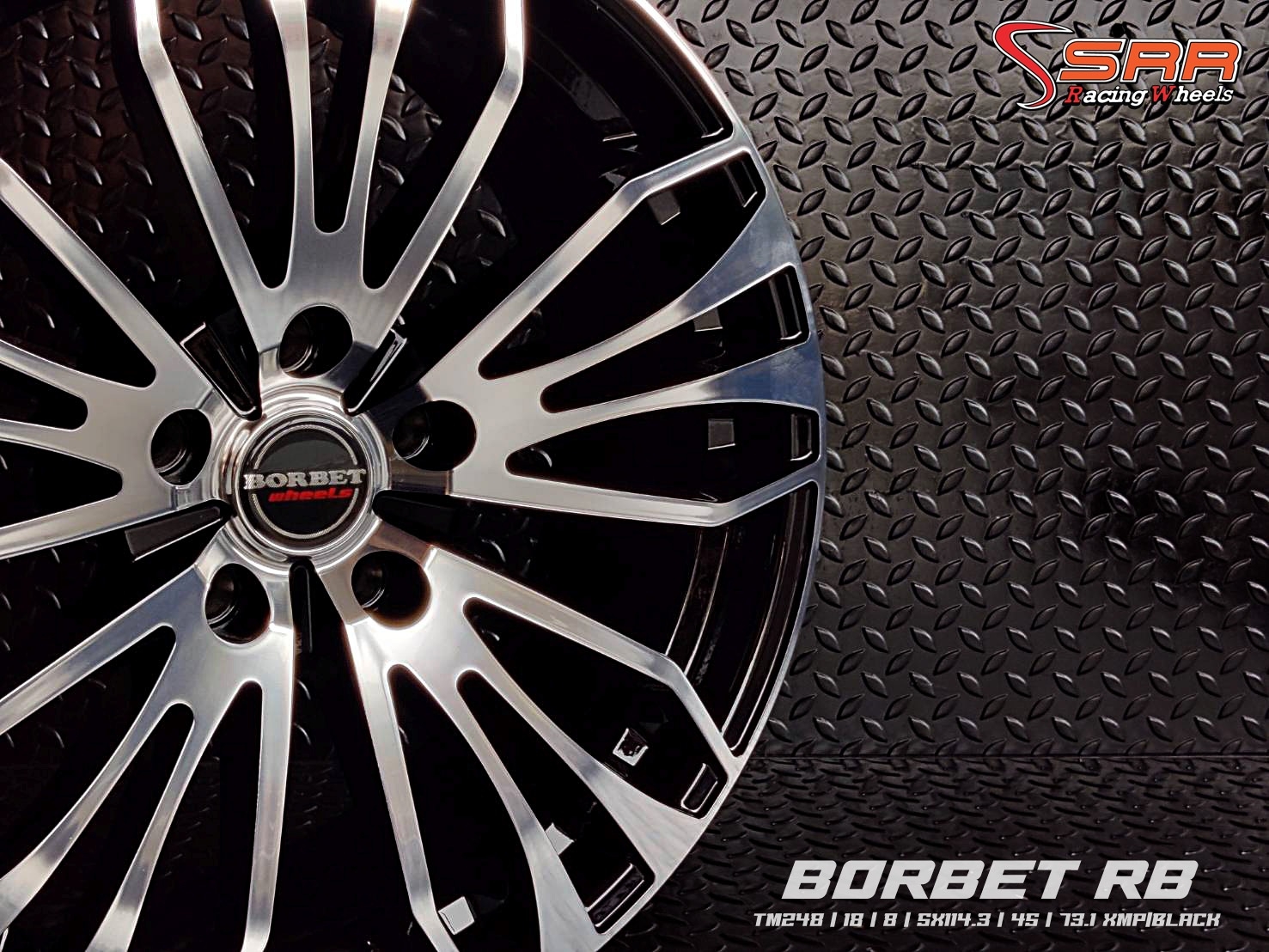 BORBET RB TM248 ขอบ18 5H114.3 ET45 XMP/BLACK ราคาพิเศษ