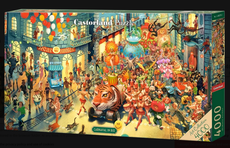 Castorland - Carnaval in Rio by Waldemar Kazak 4000 pcs.