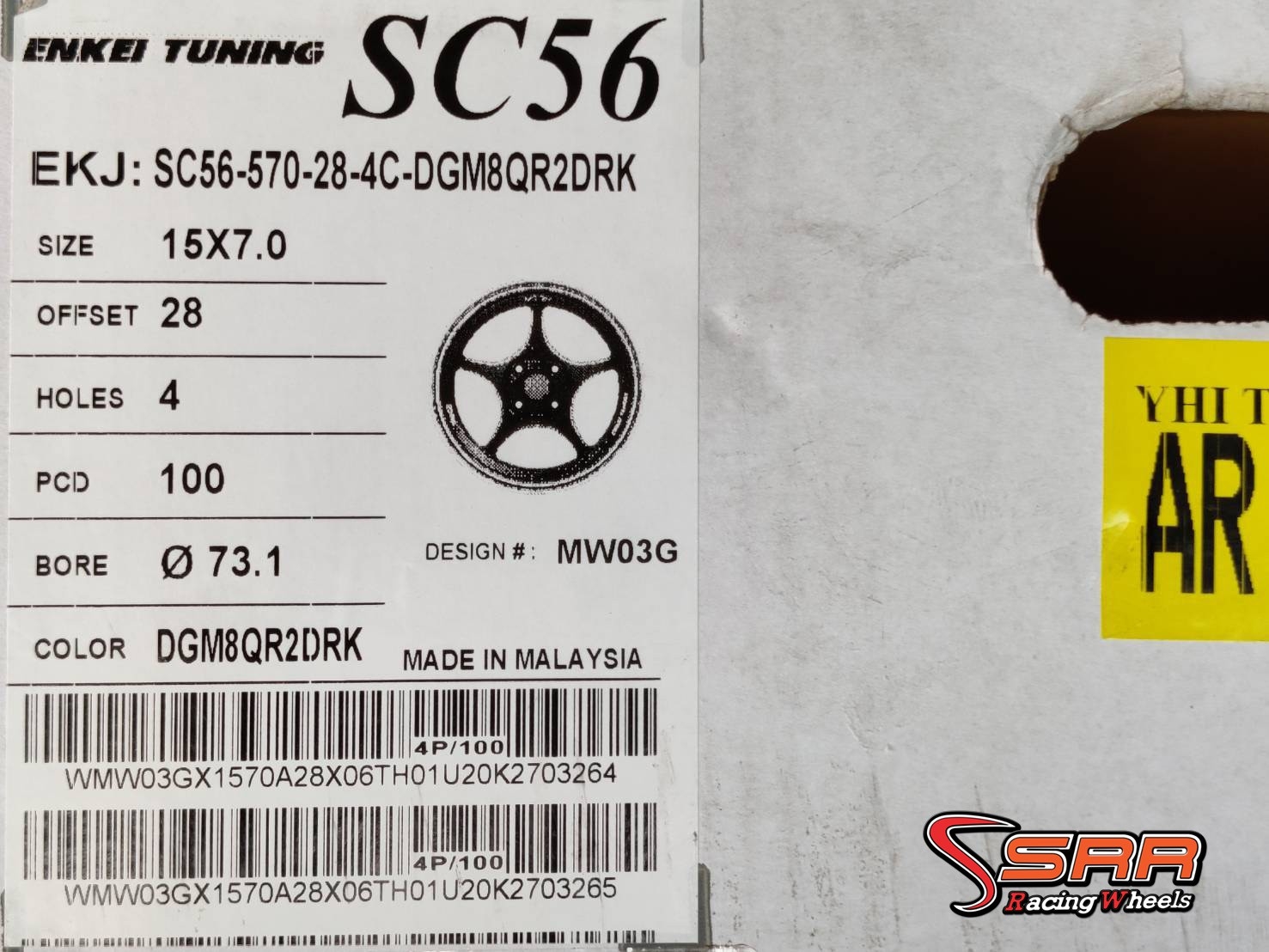 ENKEI TUNING SC56 15x7 4H100 ET28 DGM8QR2DRK ราคาพิเศษ