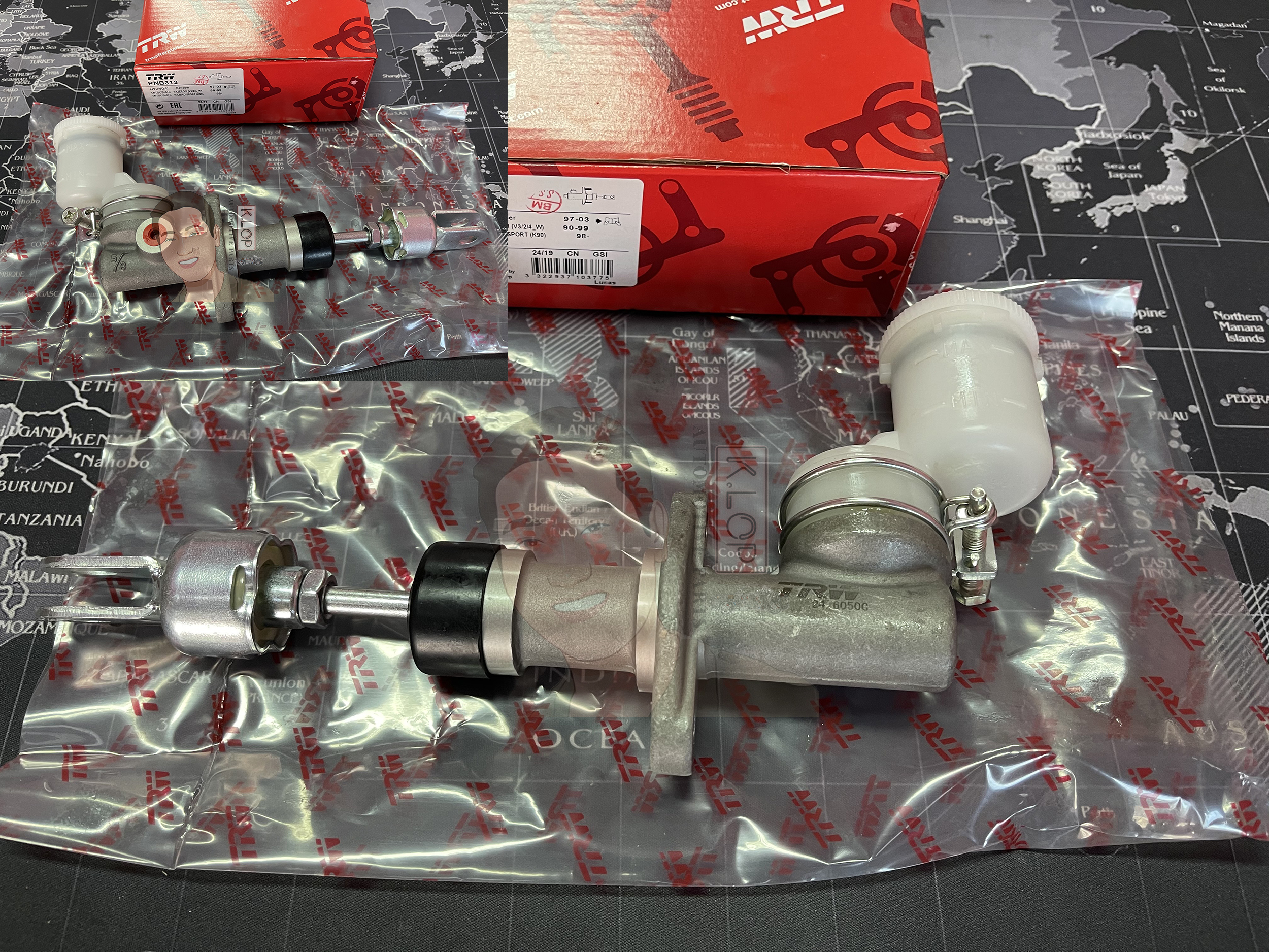 PNB313 แม่ปั๊มคลัทช์บน PAJERO II'90-00 กระปุกเอียง 5/8"