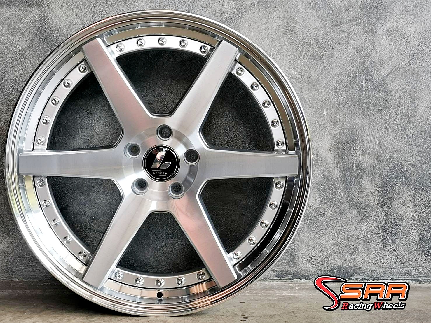 LEGEND ล้อแท้2ชิ้น 20x9 5H114.3 ET35 DISK (P/BRUSH HGS) BARREL (XMLP/LIP)