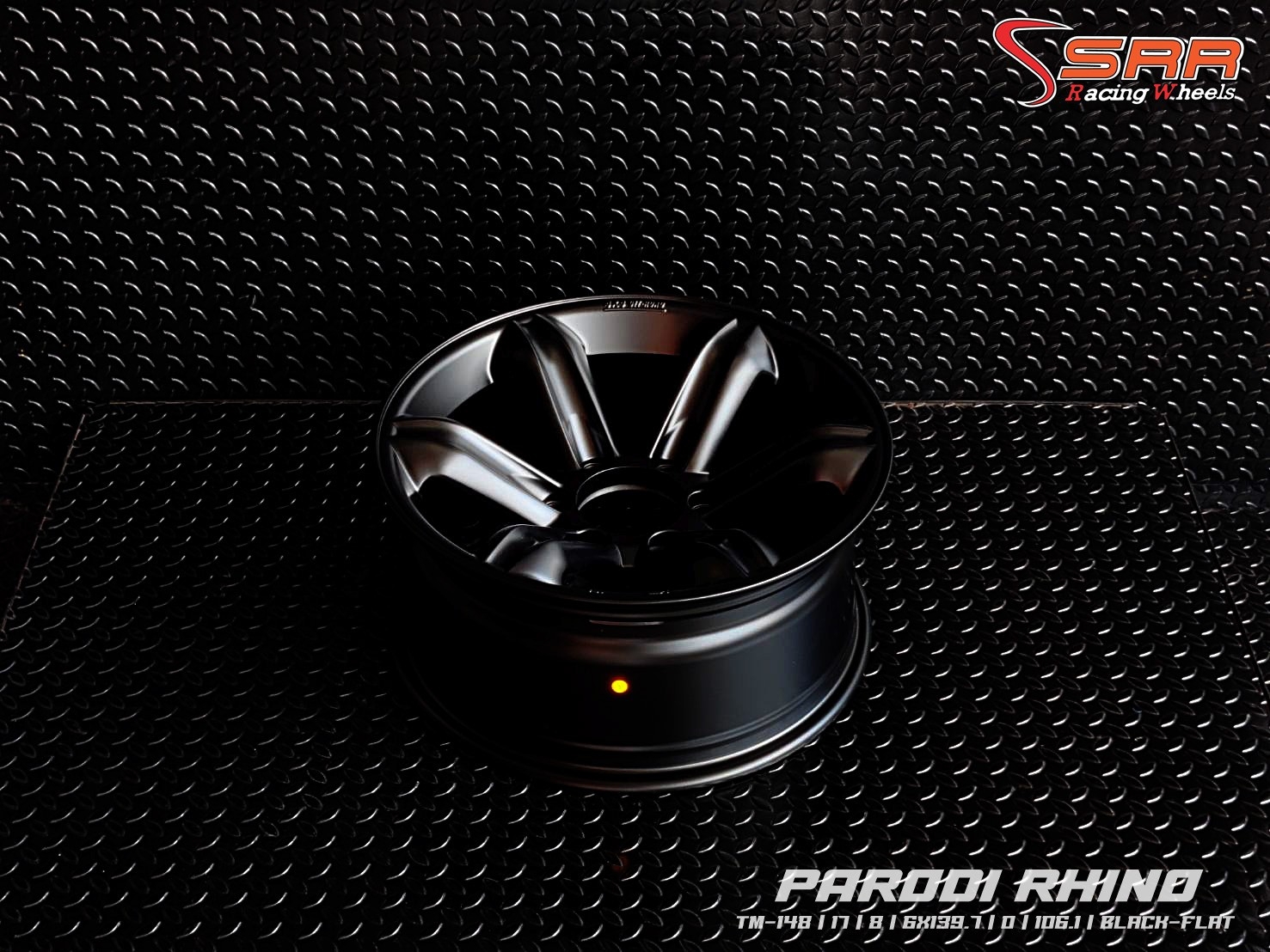 ล้อเล็บเหยี่ยว PARODI RHINO ขอบ17 6H139.7 ET0 สีดำด้าน ราคาพิเศษ