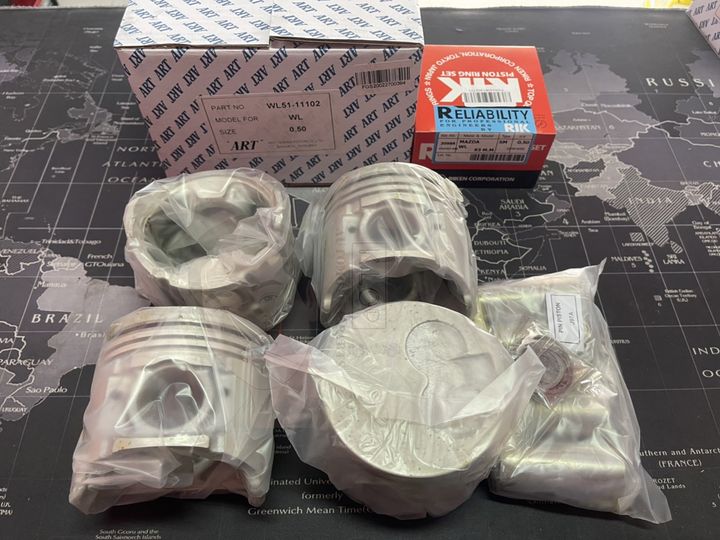 ชุดลูกสูบ(ART)+แหวน(NPR,RIK) Mazda WL Fighter ,Ford Ranger 2.5