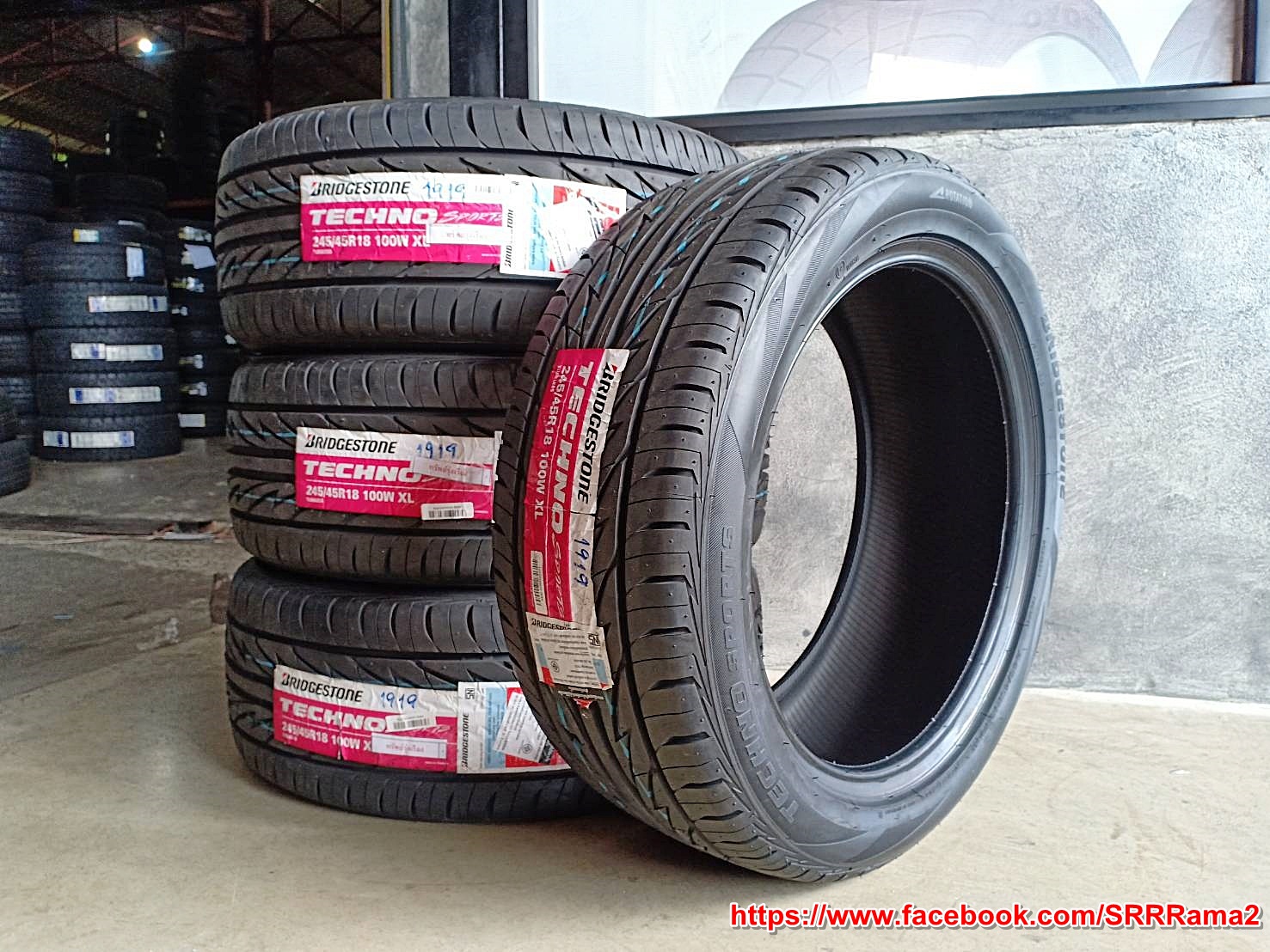 BRIDGESTONE TECHNO SPORTS 245/45R18 ยางใหม่ปี19 ลดราคาพิเศษ