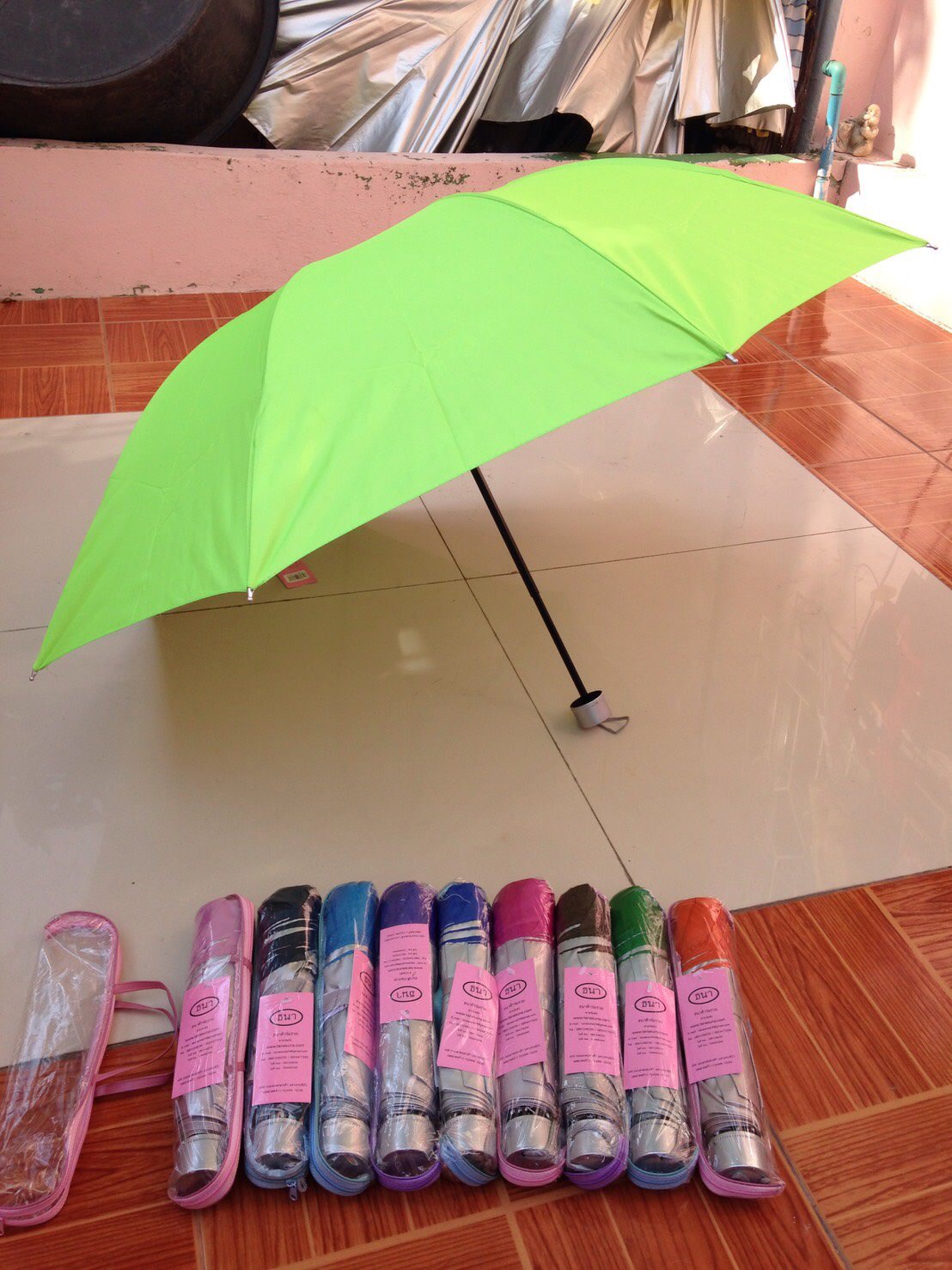 ร่มพับ3ตอน-ซองกระเป๋า