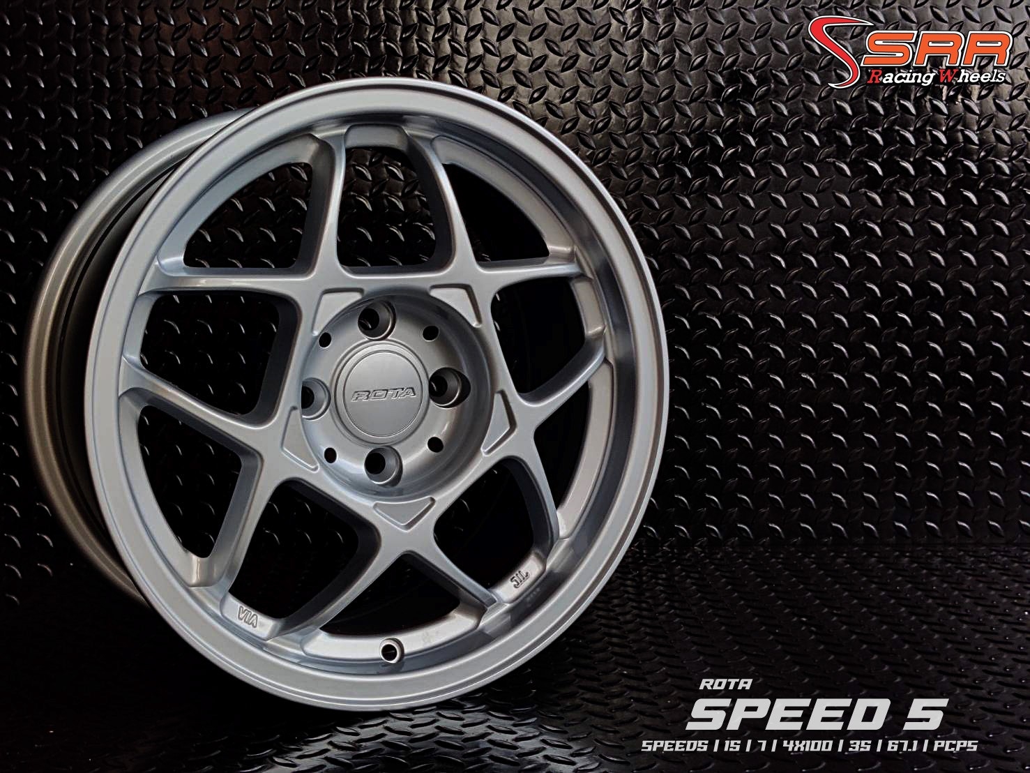 SPEED 5 ROTA ขอบ15 4H100 ET35 PCPS ราคาพิเศษ