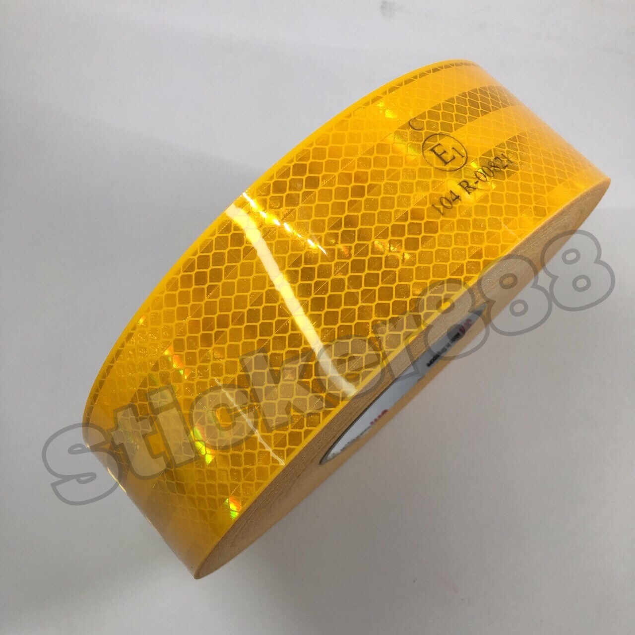 สติ๊กเกอร์สะท้อนแสง ติดรถ สีเหลือง 3M แท้ 55 mm x 50M 983-71 Conspicuity marking (Yellow)