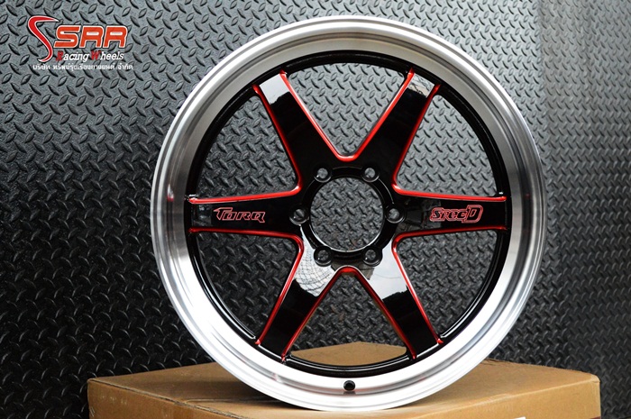 D1S TORQ Spec-D ขอบ20 สีดำคลิบแดง